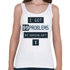 PRINTFASHION Pubg Surviving - Női atléta - Fehér női trikó