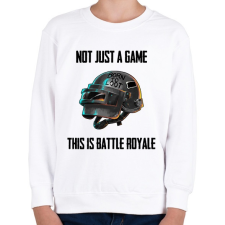 PRINTFASHION PUBG - This is Battle Royale (Fekete) - Gyerek pulóver - Fehér gyerek pulóver, kardigán