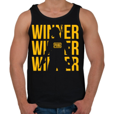 PRINTFASHION PUBG Winner - Férfi atléta - Fekete atléta, trikó