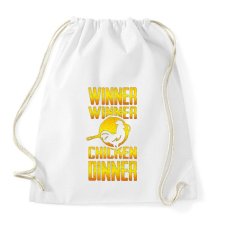 PRINTFASHION PUBG - WINNER (Gold) - Sportzsák, Tornazsák - Fehér tornazsák