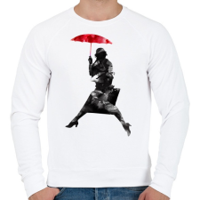 PRINTFASHION Puddle jumper - Férfi pulóver - Fehér férfi pulóver, kardigán