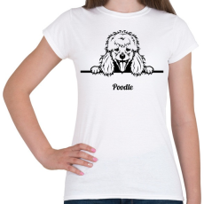 PRINTFASHION Pudli - Női póló - Fehér