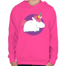 PRINTFASHION Pufi unikronis - Gyerek kapucnis pulóver - Fukszia gyerek pulóver, kardigán