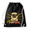 PRINTFASHION PUG LIFE 2 - Sportzsák, Tornazsák - Fekete