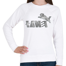 PRINTFASHION puli - Női pulóver - Fehér női pulóver, kardigán