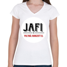 PRINTFASHION pultnál hangzott el - Női V-nyakú póló - Fehér női póló