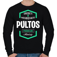 PRINTFASHION Pultos prémium minőség - Férfi pulóver - Fekete férfi pulóver, kardigán