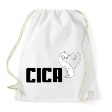 PRINTFASHION Pumacica - Sportzsák, Tornazsák - Fehér tornazsák