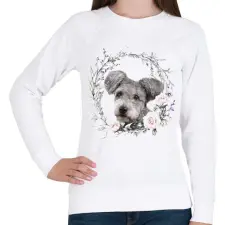 PRINTFASHION pumi kutyus - női - Női pulóver - Fehér női pulóver, kardigán