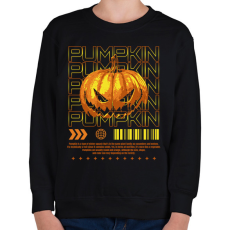 PRINTFASHION Pumpkin - Gyerek pulóver - Fekete