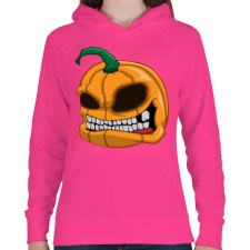 PRINTFASHION Pumpkin - Női kapucnis pulóver - Fukszia női pulóver, kardigán