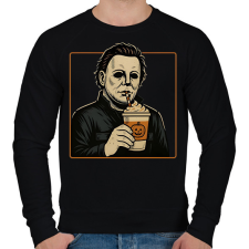 PRINTFASHION Pumpkin spice season - Férfi pulóver - Fekete férfi pulóver, kardigán