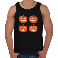 PRINTFASHION pumpkins-1777667 - Férfi atléta - Fekete atléta, trikó