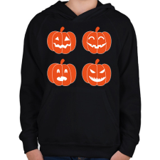 PRINTFASHION pumpkins-1777667 - Gyerek kapucnis pulóver - Fekete gyerek pulóver, kardigán