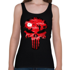 PRINTFASHION Punisher - Női atléta - Fekete női trikó