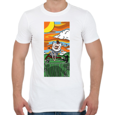PRINTFASHION Punk Adventure - Férfi póló - Fehér