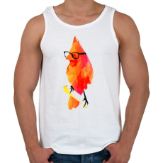 PRINTFASHION Punk birdy - Férfi atléta - Fehér