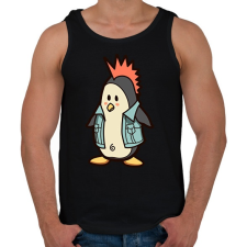 PRINTFASHION Punk pingvin - Férfi atléta - Fekete atléta, trikó