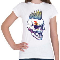 PRINTFASHION Punk-rock  koponya  - Női póló - Fehér