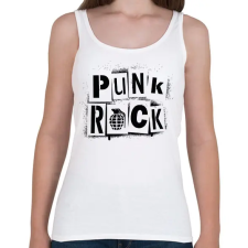 PRINTFASHION Punk Rock - Női atléta - Fehér női trikó