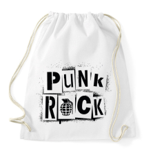 PRINTFASHION Punk Rock - Sportzsák, Tornazsák - Fehér tornazsák