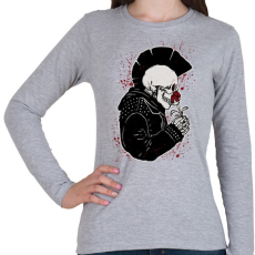 PRINTFASHION Punk szerelem - Női hosszú ujjú póló - Sport szürke