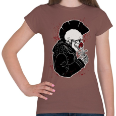 PRINTFASHION Punk szerelem - Női póló - Mogyoróbarna