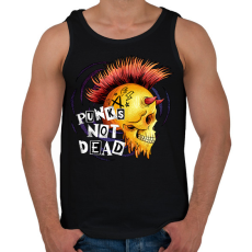 PRINTFASHION Punks not dead - Férfi atléta - Fekete