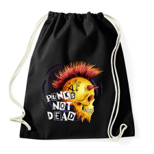 PRINTFASHION Punks not dead - Sportzsák, Tornazsák - Fekete tornazsák