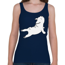 PRINTFASHION Puppy - Női atléta - Sötétkék női trikó