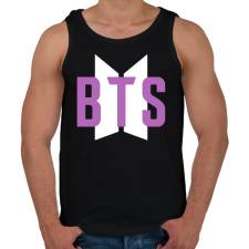 PRINTFASHION Purple BTS - Férfi atléta - Fekete atléta, trikó