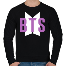 PRINTFASHION Purple BTS - Férfi pulóver - Fekete férfi pulóver, kardigán