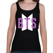 PRINTFASHION Purple BTS - Női atléta - Fekete női trikó