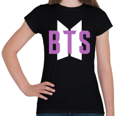 PRINTFASHION Purple BTS - Női póló - Fekete