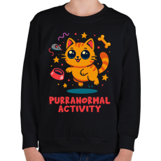 PRINTFASHION Purranormal Activity - Gyerek pulóver - Fekete