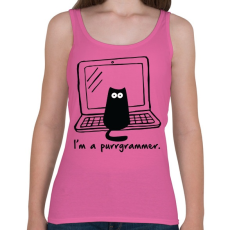 PRINTFASHION Purrgrammer  - Női atléta - Rózsaszín