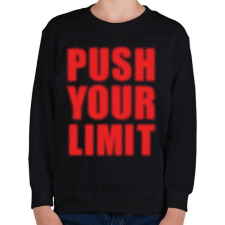 PRINTFASHION Push your limit - Gyerek pulóver - Fekete gyerek pulóver, kardigán