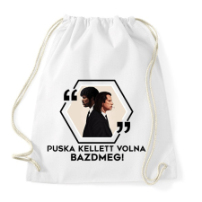 PRINTFASHION Puska kellett volna! - Sportzsák, Tornazsák - Fehér tornazsák