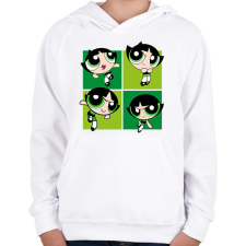 PRINTFASHION Puszedli - Gyerek kapucnis pulóver - Fehér gyerek pulóver, kardigán