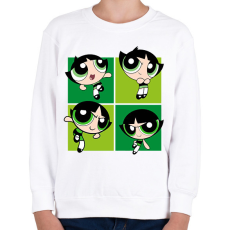 PRINTFASHION Puszedli - Gyerek pulóver - Fehér