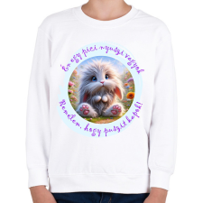 PRINTFASHION Puszi-nyuszi - Gyerek pulóver - Fehér gyerek pulóver, kardigán