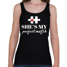 PRINTFASHION Puzzle - She - Női atléta - Fekete