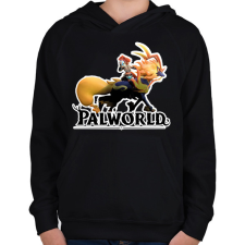 PRINTFASHION Pyrin - palworld - Gyerek kapucnis pulóver - Fekete gyerek pulóver, kardigán