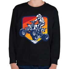 PRINTFASHION Quad - Gyerek pulóver - Fekete gyerek pulóver, kardigán