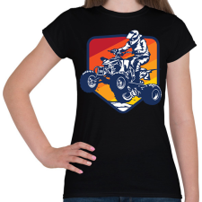 PRINTFASHION Quad - Női póló - Fekete női póló