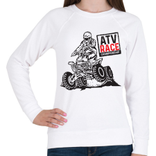 PRINTFASHION quad - Női pulóver - Fehér női pulóver, kardigán