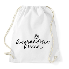 PRINTFASHION Quarantine Queen - Sportzsák, Tornazsák - Fehér tornazsák