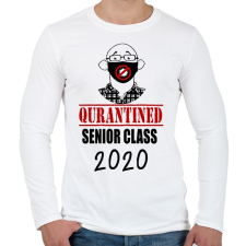 PRINTFASHION Quarantined Senior Class - Férfi hosszú ujjú póló - Fehér férfi póló