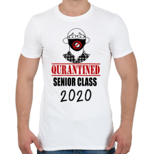 PRINTFASHION Quarantined Senior Class - Férfi póló - Fehér férfi póló
