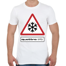 PRINTFASHION Quattro only - Férfi póló - Fehér